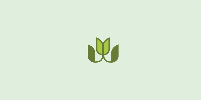Simple Green Leaf Logo