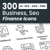 300 Business SEO and Finance Icons