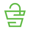 S Letter Shopping Cart Logo