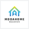 Modern Geometric Home Logo