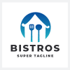Bistros Restaurant Kitchen House Logo