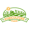 Agriculture Farm Land With Tractor And Plant Logo