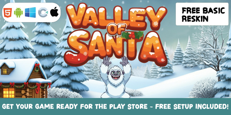 Valley Of Santa - Construct 3 Game HTML5