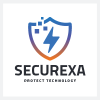 Digital Shield and Security Logo