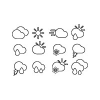 Complete Weather Icon Set for Forecast Apps UI