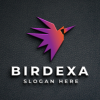 Geometric Bird in Flight Logo