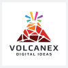 Volcanex Letter V Logo