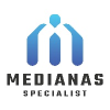Mediana - Abstract Human Figure M Letter Logo