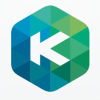Letter K Hexagon Pixel Logo Design Vector v.06