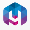 Letter Y Hexagon Pixel Logo Design Vector v10