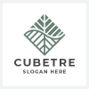 Geometric Cube Tree Logo