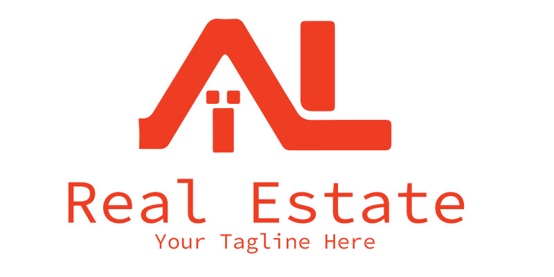 Real Estate Initial Home Logo