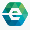 Letter E Hexagon Pixel Logo Design Vector v24