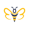 Bee logo template design.