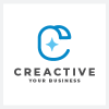 Creactive Letter C Star Logo