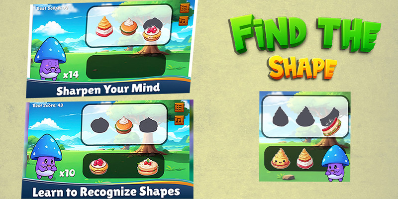 Find The Shape - HTML5 Construct3 Game
