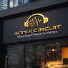 Sonix Circuit – Futuristic Audio Tech Logo