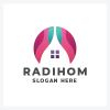 Modern Home and Real Estate Logo