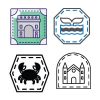 Passport Stamps Icons Pack