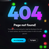 Cyberpunk Neon 404 Page