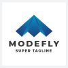 Modefly Abstract Wing Logo