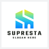 Super Building Real Estate Letter S Logo
