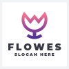 Abstract Nature Flower Logo