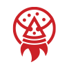 Pizza Rocket Logo Design