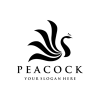 Peacock Logo And Symbol Vector