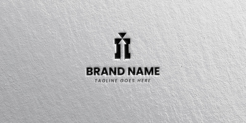 Abstract I Letter Icon Logo