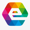 Letter E Hexagon Colorful Logo Design Vector v23
