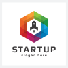 Startup Launch Cube Logo