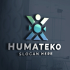 Abstract Geometric Human Community Logo