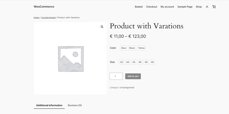 Variation Swatches For WooCommerce