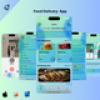 Food Delivery App Glass Morpic - iOS17  SwiftUI