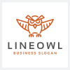 Line Smart Owl Logo