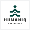 Abstract Human Figure and Diamond Logo