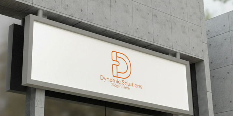 Modern Abstract Letter D Magnet Logo for Dynamic