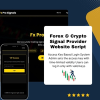 Forex And Crypto Signal Provider Website Script
