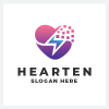Digital Love Heart Logo