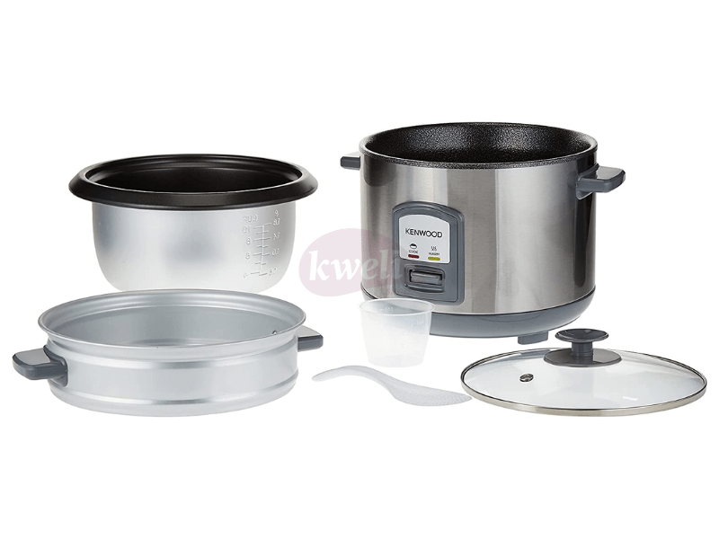 Buy new Kenwood 1.8-litre Rice Cooker RCM45; 10 Cups, Steamer, 700 watts, Silver in Uganda - - Free Delivery > Long warranty > Lifetime After-sales Support