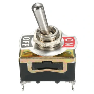 5 개 SPST 2 핀 헤비 듀티 15A 250V ON / OFF 록 스위치 방수 부팅