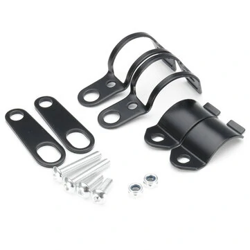4개의 오토바이 프론트 리어 재배치 타이머 신호 홀더 포크 클램프 쇽 브래킷 카페 레이서