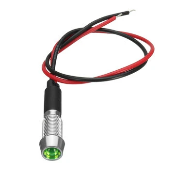 12V 8mm LED 인디케이터 금속 경고등 램프 파일럿 패널 대시 자동차 보트 트럭 오토바이