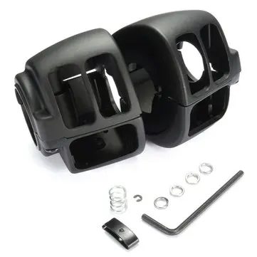 할리 스포츠터 다이나 소프테일 V-Rod 용 알루미늄 핸들바 하우징 스위치 커버 한 쌍