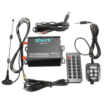 SHKC7120 800W 2-CH를 위한 오토바이 클래스 D 스테레오 오디오 시스템 앰프 음악