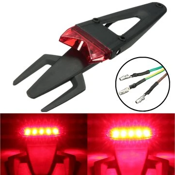 펜더 LED Brake Stop Tail Light 보편적인 오토바이 엔듀로 트레일 더티 피트 바이크