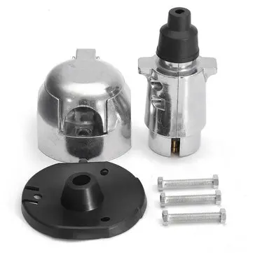 트레일러 카라반을 위한 12N 7핀 금속 견인 플러그 및 소켓 커넥터 키트