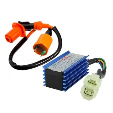 GY6 50 125 150cc 오토바이, 고 카트 ATV, 먼지 피트 바이크를위한 점화 코일 및 CDI 박스