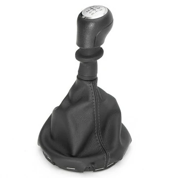 6 Speed Gear Stick Shift Knob Frame Boots Black for VW 트랜스포터 T5 T6